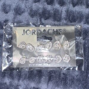 Jordache Sparkling Silver Earring Collection